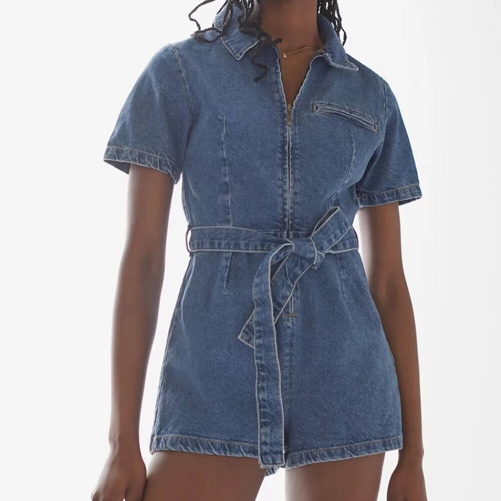 Blue Denim Romper